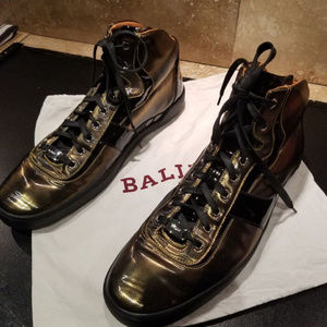 Men's Bally Eroy Cat Metallic Sneakers Size 13US